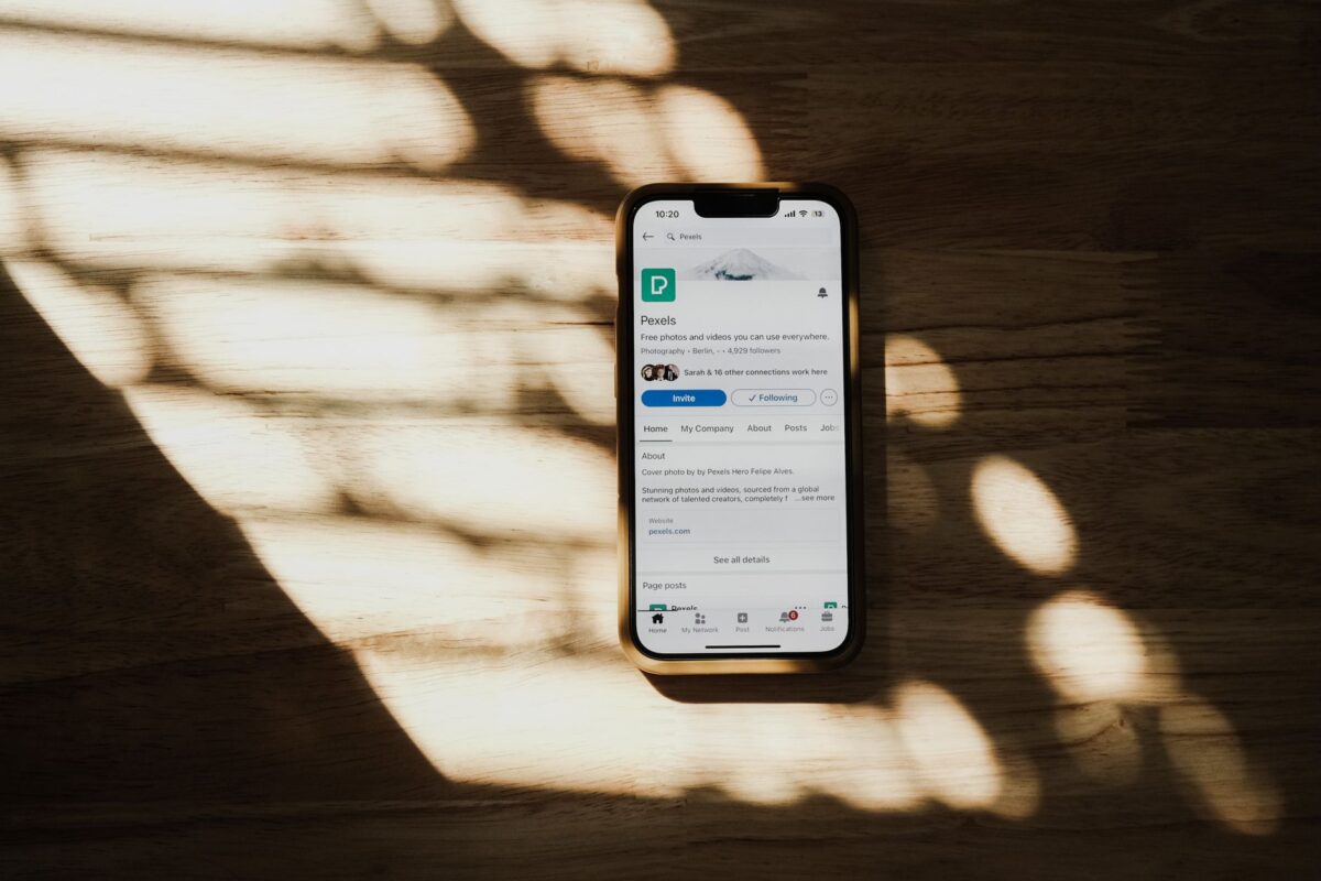 ordinateur LinkedIn profil