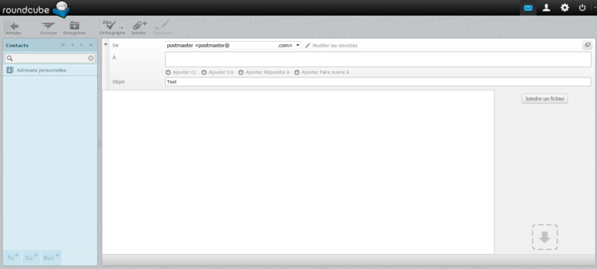 email boîte de réception